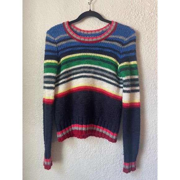 American Eagle Outfitters Multicolor Striped Knit Sweater - Size S - Picture 1 of 4